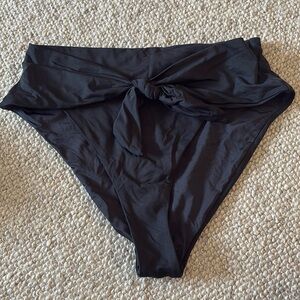 High waisted bathing suit tie bottom